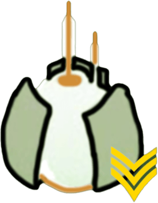 Logo of Helldivers Bot, which is a cartoon depiction of a spy satellite